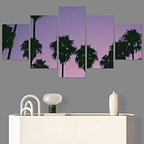 SIGNWIN 5 Panel Canvas Wall Art Multicolor Nature...