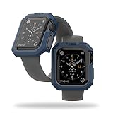 URBAN ARMOR GEAR UAG Civilian TPU Bumper Watch Case 40mm Compatible with iWatch Series 6/5/4/SE 2/SE (Mallard/Silver)