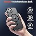 SUPFINE Magnetic for iPhone 15 Case (Compatible with MagSafe) (Military Grade Drop Protection) Translucent Matte Shockproof Phone Cover, Black