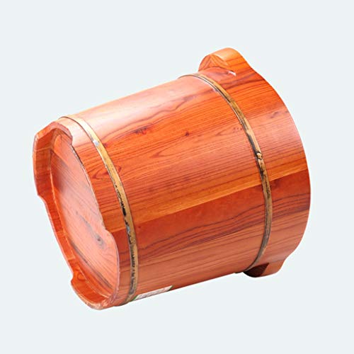 Cubeta de madera para baño de pies 35 cm con tapa miniatura 4