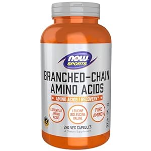 NOW Foods Sports Nutrition, Branched Chain Amino Acids, With Leucine, Isoleucine and Valine, 240 Veg Capsules