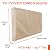 Outdoor TV Cover 48, 49, 50 inch - with Zipper, Weatherproof, Waterproof 360 Degrees Protection, Soft Non Scratch Interior - Beige