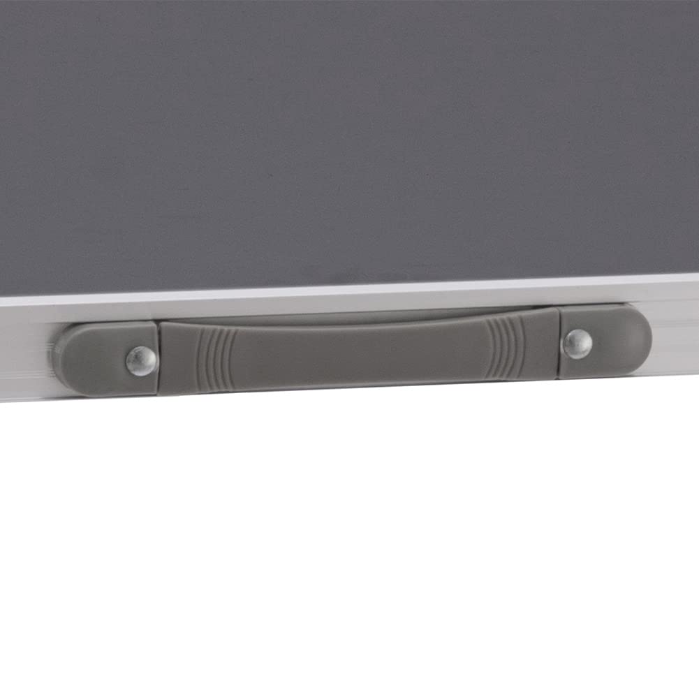 Tavolo da Campeggio in Alluminio Pieghevole 60x120x70cm Grigio