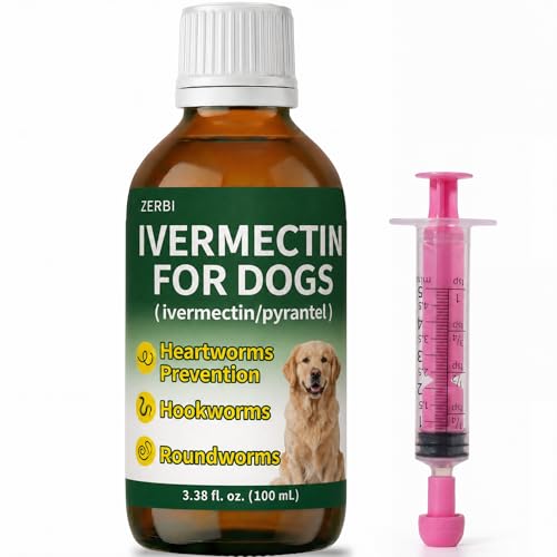 ZERBI Ivermectin for Dogs Digestive Health & Vitality Support Safe for Puppies & Dogs 3.38 oz