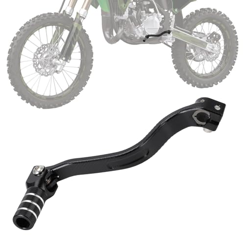 Image of Dirt Bike Gear Shifter Shift Lever Folding Tip CNC for KX 85 100 KX85 KX100 2014-2021 KX112 2023-2024 Black