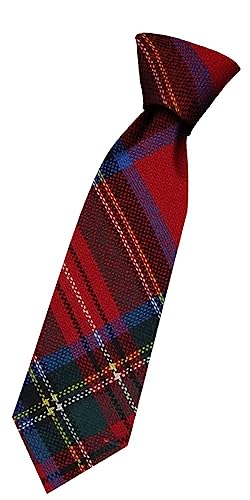 Cravate en laine garçon en tartan Stewart Royal d'Écosse idée cadeau chic