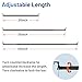 Qufiona Car Clothes Hanger Bar - Heavy Duty Car Clothes Rack Expanded to 65 Inches - Adjustable Telescopic Clothes Rod for Car, Travel, Suv, Truck, Automotive