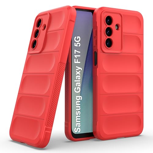 Image of Zapcase Back Case Cover for Samsung Galaxy F17 5G | Compatible for Samsung Galaxy F17 5G Back Cover | Liquid Silicon Magic Case with Camera Protection | Red