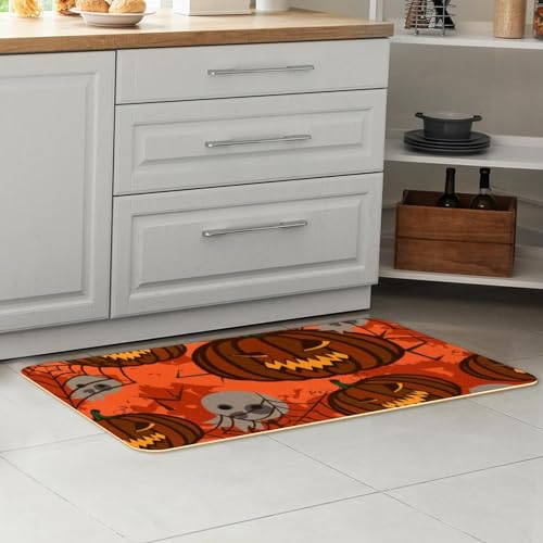 Tapis de cuisine Halloween lavable et antidérapant lot de 2 tapis de sol - 7
