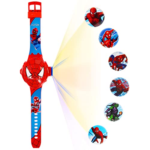 FXFOOT Reloj Digital de Pulsera con Proyector Electrónico con Dibujos Animados, con 6 Proyecciones...