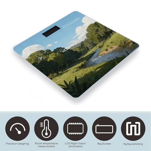 Báscula Digital de Baño Alvarado con Cristal Templado miniatura 3