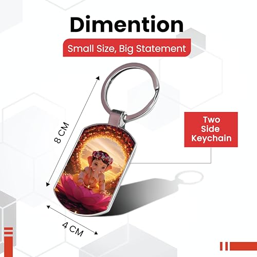Image of Premium Printed Metal Keychain for Men & Women | High-Definition Artwork Print | Durable Key Ring for Car, Bike, Home & Office Keys | Stylish Decorative Key Holder Gift