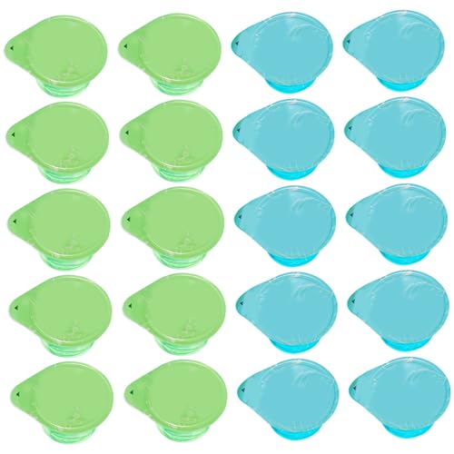 Mini enjuague bucal de 20 piezas, 13 ml de enjuague bucal portátil individual, elementos esenciales de la casa libres de alcohol, té de menta+jazmín