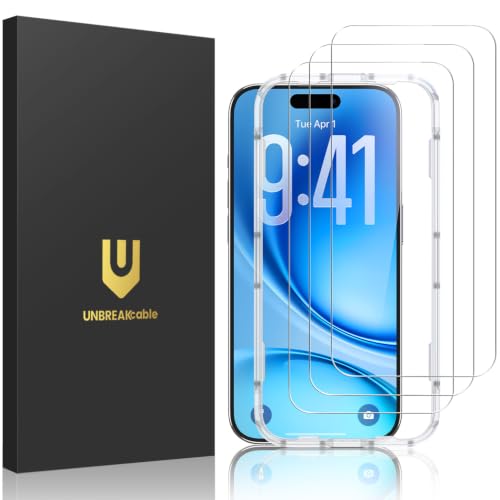 Image of UNBREAKcable 3-Pack Screen Protector for iPhone Pro Tempered Glass