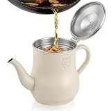 LABRIMP Contenedor de Aceite con Filtro Inoxidable Recipiente para Grasa de...