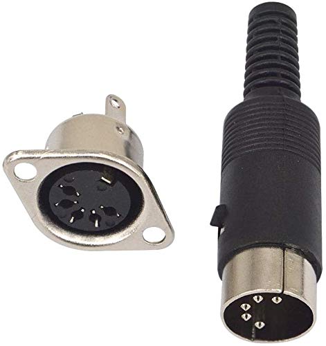 RUNCCI-YUN 16pcs 5 Pin DIN Male to Female Connector, Panel Mount, audio AV equipment Chassis Cable Solder Connector - Image 5