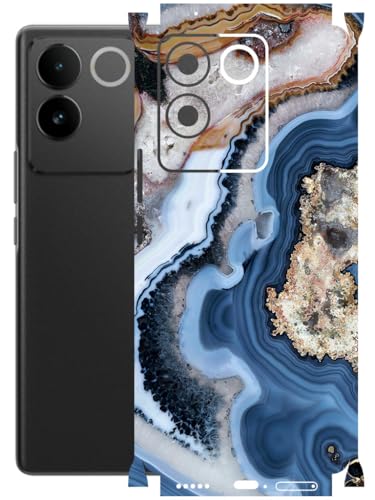 Image of AtOdds - Full Body Back Screen Guard Protector Film - Lamination Wrap Skin Sticker Compatible with IQOO Z7 PRO (5G) | Scratchproof Matte Finish (Floor Marble)
