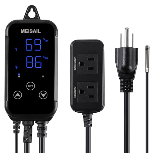 MEISAIL Humidity Controller S20B Humidistat for Humidification and Dehumidification -