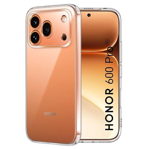 FDHYFGDY Hülle für Honor 600 Pro 5g Case - Transparente Silikon Schutzhülle Anti-Kratzer Anti-Vergilbung und Stoßfest Dünne Weiche Transparente TPU Handyhülle