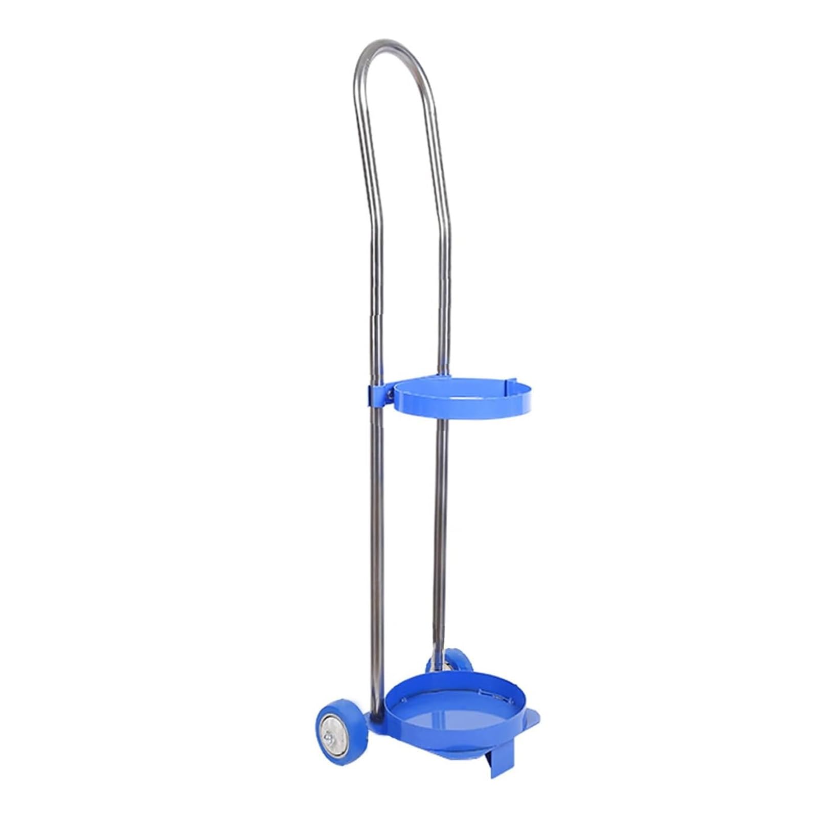 WQPMNYG Steel Gas Cylinder Carrier Cart with Rolling Trolley for Indoor and Outdoor Storage