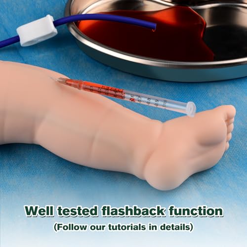 Image of Ultrassist Pediatric IV Leg Kit, Pediatric IV and Phlebotomy Practice Kit for IV Training, Venipuncture Skills, Injection Practice, Clinical Nursing Training