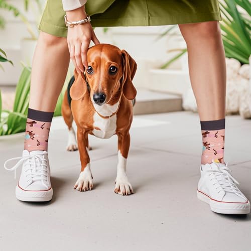 Lustige Socken für Frauen Mama Teenager Mädchen Oma Freundin Sie–'I Can't Get Up Right Now The Dog Is On My Lap-Niedliche Verrückt Flippig Niedlich Valentinstag Muttertag Weihnachtsstrumpf Geschenke