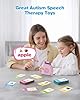 Talking Flash Cards for Toddlers 1 2 3 4 Year Olds, Montessori Language Learning with 224 Words, Pocket Speech Therapy and Autism Playthings, Children's Sensory Educational Device, Pink #3