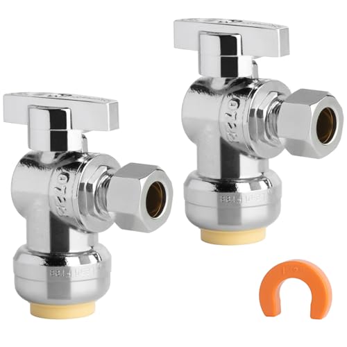 Valve d'arrêt d'angle PEX cuivre CPVC 1/2 3/8 compression laiton
