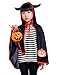 Produktbild Happy Cherry Kinder Halloween Kapuzenumhang Cape mit Hörner Kostüm für Halloween Fasching Karneval Cosplay Maskerade - Schwarz