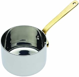 MasterClass MCCMSAUSS Professional Stainless Steel Mini Saucepan / Sauce Serving Pot, 6.5 cm (2.5"), Silver