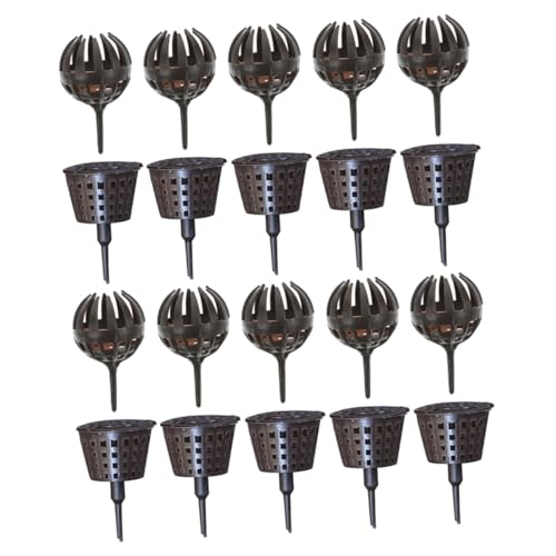 LOORGVEL 20 Piezas Caja de Fertilizante para Bonsái con Tapa Reutilizable y Duradera Fácil de Insertar Tierra para Jardinería y Plantas Pequeñas