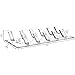 Ikee Design 2 Pack Multipurpose Acrylic Wall mounted Jewelry Organizer, Bracelets Rings Bangles Necklace Hangers,Necklace Holder for Store, Showcase, Clear, 13 W x 4 1/4 D x 1 3/4 H in