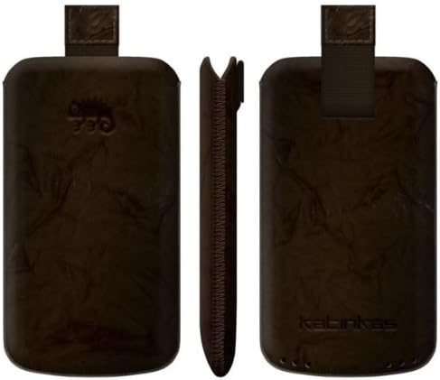 Katinkas Premium Leather Case for HTC Desire Z Washed - Brown
