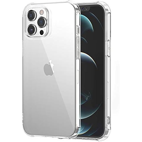 ULuck Case Compatible with iphone 12 Pro Max, Crystal Clear Anti-Yellow Case,Ultra Slim Soft TPU Silicone Shockproof Bumper Cover - Pure Clear (6.7 inch) Cover