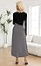 SAUKOLE Fall Winter Dresses for Women Casual Long Sleeve V Neck Patchwork Dress 2025 Fashion A Line Maxi Dress