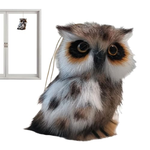 Gihioue Bonito búho de Peluche, Colgante con Ojos, con Ojal, para Puerta, Pared, Fiesta, Mochila, Bolsa, decoración de Halloween