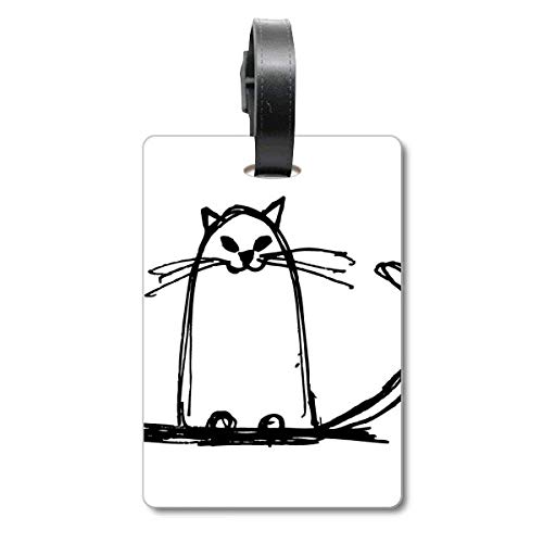 Étiquette valise voyage chat pour éviter la perte de votre bagage