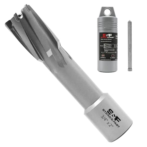 Image of S&F STEAD & FAST Carbide Annular Cutter 3/4" Cutting Diameter, 2" Depth of Cut, 3/4" Weldon Shank