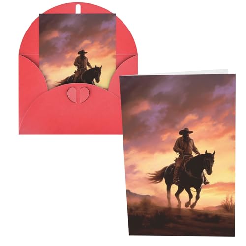 QMNSEHF Cowboy West O[eBOJ[h t Thank YouCard Happy BirthdayJ[h fB[X Y NX}X nEB   m[gJ[h @ O[eBOJ[h 4x6