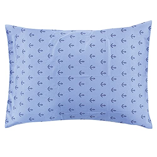 Image of Hudson Baby Unisex Baby and Toddler Cotton Toddler Pillow Case, Blue Whale, One Size (Pack of 2)