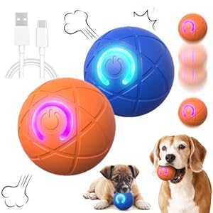 2PCS Shaky Ball Toy for Dogs,Pet Bounce Ball,Vibrating Dog Ball for Dogs, Automatic Moving Dog Toy Ball