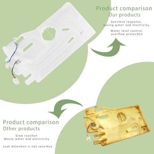 Sensor de quebra e transbordamento da capa para lava-louças DD82-01111A DD82-01111A atualizado (15 x 9 pol) compatível com peças de lava-louças Samsung DD82-01111B, Qa de 2 anos