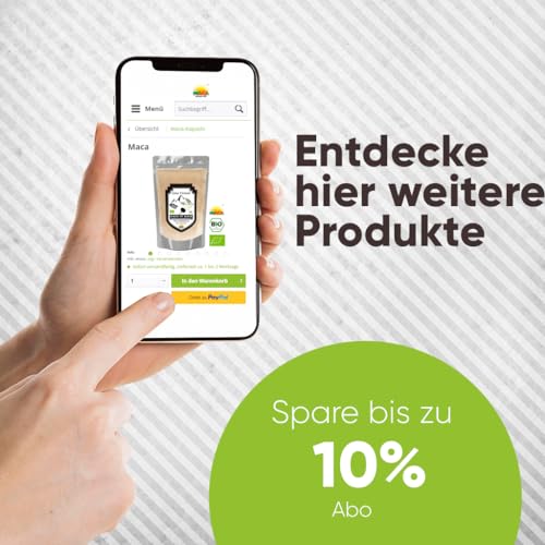 Foto von Maca Pulver Black 500g BIO Original aus Peru Junin, reines Schwarzes-Maca-Pulver, rein pflanzlich ohne Zusatzstoffe, Vegan Gluten und Laktose frei.