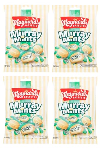 Maynard Bassets Murray Mints Hard Boiled Sweets Bags 193g bulk Bundles (4 Bags x 193g)