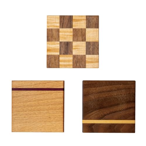 天然木コースターセット3枚組 wood works tree