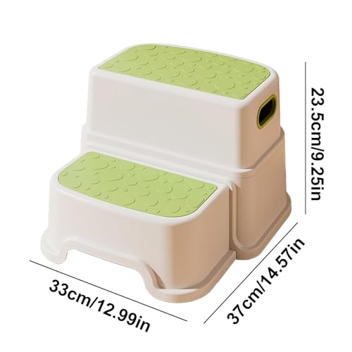 Tabouret pour enfant double couche antidérapant avec structure portable légère