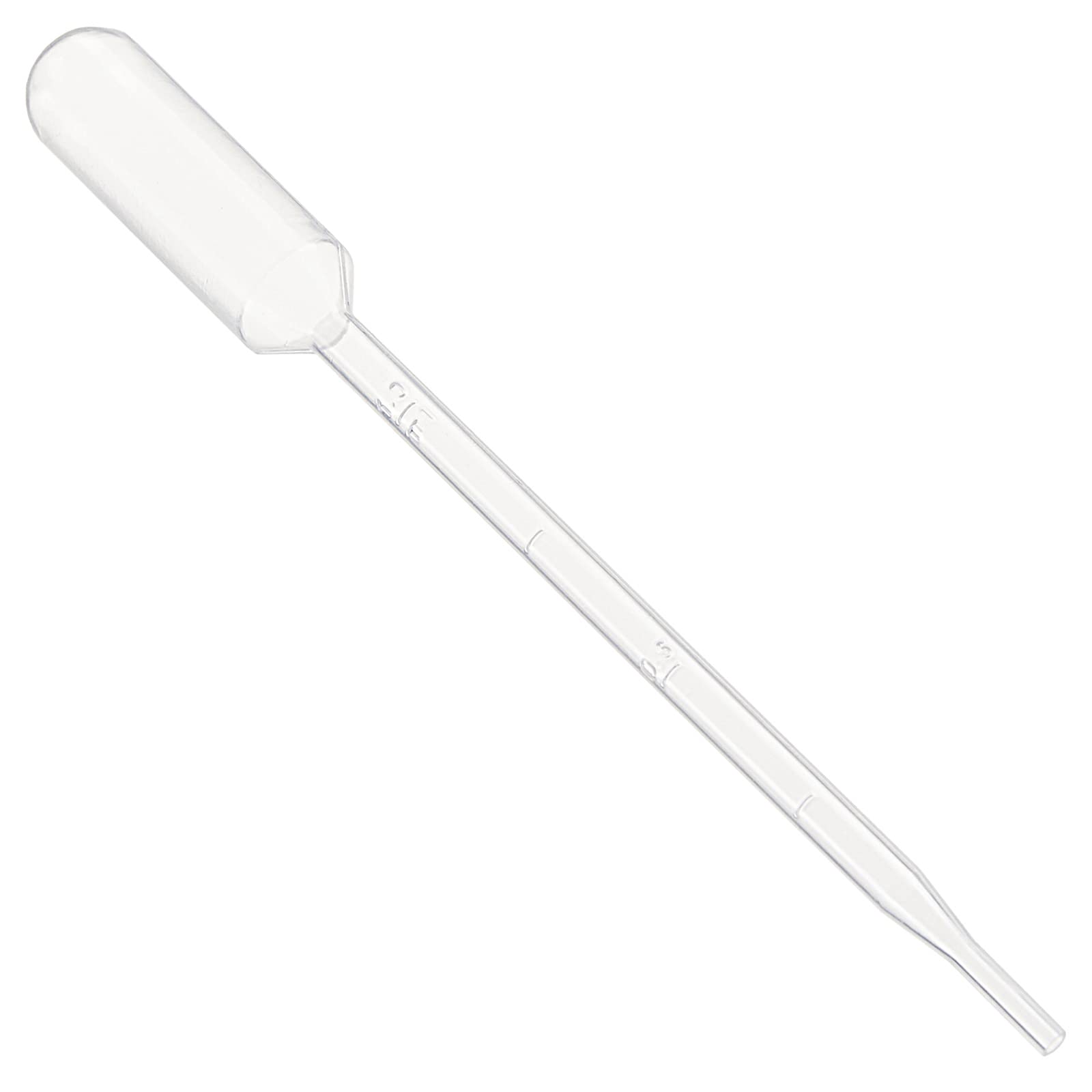Globe Scientific 137038-100 LDPE Graduated Transfer Pipet, Large Bulb, Sterile, Individually Wrapped, Cellophane Pack, 145mm Length, 5.0mL Capacity (Pack of 100)