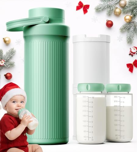 22oz Breast Milk Cooler Bottle – 24-Hour 360° Cooling Breastmilk Chiller with 2 Storage Bottles for Travel & Outdoor Use, Larger Capacity – Portable, Breastfeeding Essential Gift for New Moms