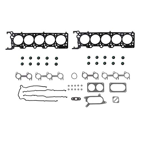 Image of DNJ HGB4183 Engine Cylinder Head Gasket Set with Head Bolt Kit, Complete Repair Set for 1997-2002 Ford E-350 Econoline 6.8L 415cid V10 SOHC