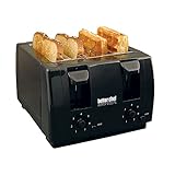 Better Chef Economic 4-Slice Toaster | Dual Controls | Crumb Tray (Black)